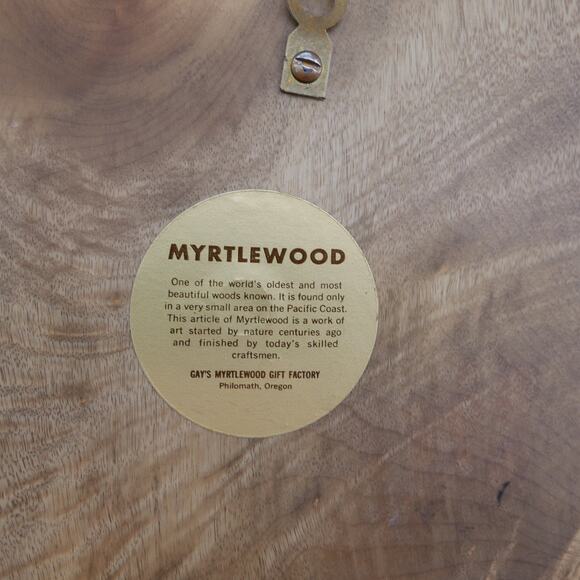 60s vintage Myrtlewood hand-painted mushroom wall décor 9” x 7” - Picture 8 of 10